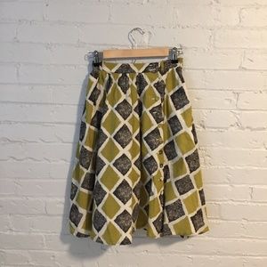 Edme & Esyllte Anthropologie Full Cotton Skirt